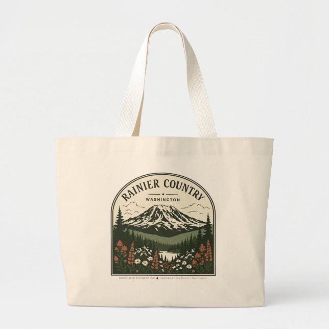 Bolsa Tote Grande Saco Tote País Rainier (Frente)