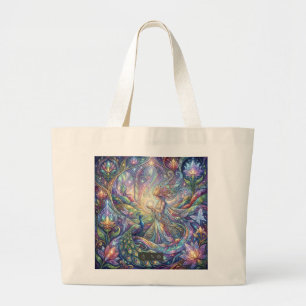 Bolsa Tote Grande Saco Tote Pavão Fantasia