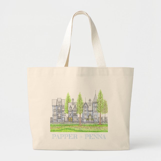 Bolsa Tote Grande Saco Tote Vitoriano (Frente)