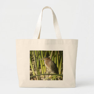 Bolsa Tote Grande Saco verde da garça-real