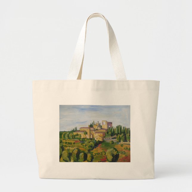 Bolsa Tote Grande Saco: Vista em Toscânia (Frente)