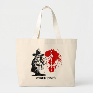 Bolsa Tote Grande Saco Whodunnit das sacolas do partido do mistério