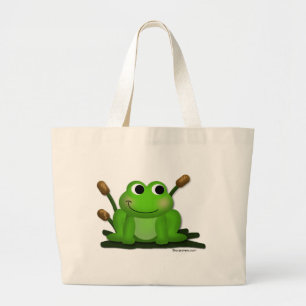 Bolsa Tote Grande Sacola adorável do comedor de rãs