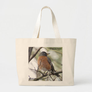 Bolsa Tote Grande Sacola americana do pisco de peito vermelho