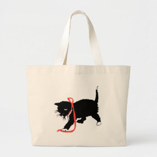 Bolsa Tote Grande Sacola bonito do gatinho do KRW