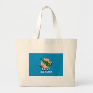 Bolsa Tote Grande Sacola da bandeira de Oklahoma