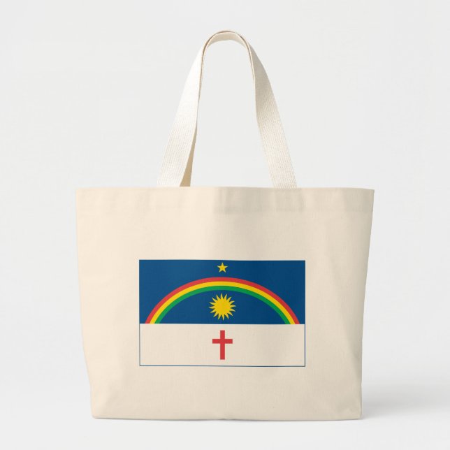 Bolsa Tote Grande Sacola da bandeira de Pernambuco (Frente)