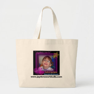 Bolsa Tote Grande Sacola da consciência do mundo de Jayden