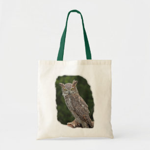 Bolsa Tote Grande sacola da coruja Horned