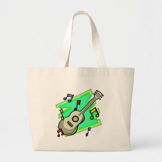 Bolsa Tote Grande Sacola da música dos miúdos
