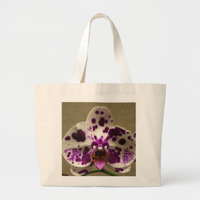 Bolsa Tote Grande Sacola da orquídea (Frente)