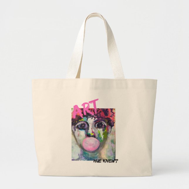 Bolsa Tote Grande sacola de arte (Frente)