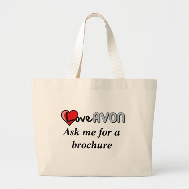Bolsa Tote Grande Sacola de AVON do amor (Frente)