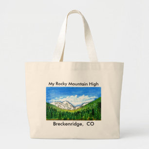 Bolsa Tote Grande Sacola de Breckenridge CO os presentes de Zazzle