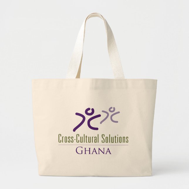 Bolsa Tote Grande Sacola de CCS Ghana (Frente)