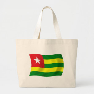 Bolsa Tote Grande Sacola de Compras com a Bandeira do Togo