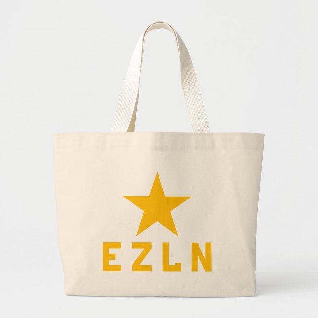 Bolsa Tote Grande Sacola de EZLN Zapatista (Frente)