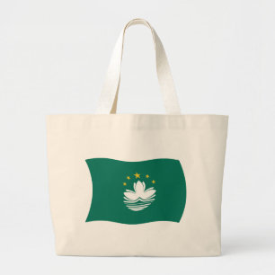 Bolsa Tote Grande Sacola de Mão Bandeira de Macau