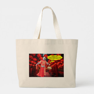 Bolsa Tote Grande sacola de viagem jumbo. Feliz Ano Novo Chinês. Pan