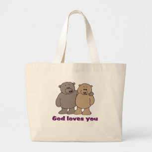Bolsa Tote Grande Sacola dizendo cristã