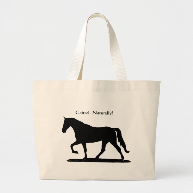 Bolsa Tote Grande Sacola do cavalo de Gaited (Frente)