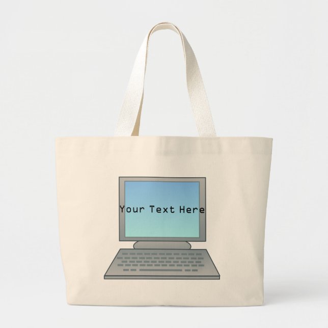 Bolsa Tote Grande Sacola do computador (Frente)