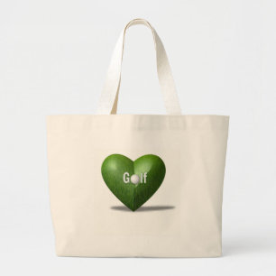 Bolsa Tote Grande Sacola do design do amante do golfe