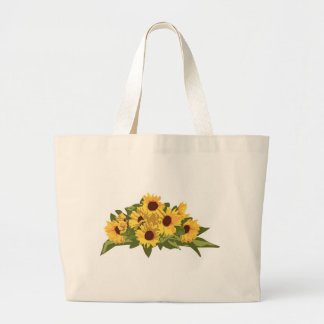 Bolsa Tote Grande Sacola do girassol do KRW