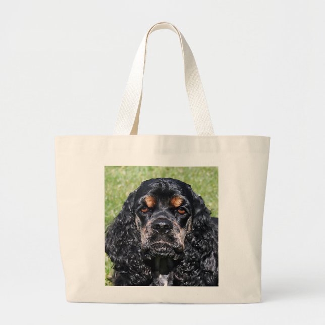 Bolsa Tote Grande Sacola do jumbo de cocker spaniel (Frente)