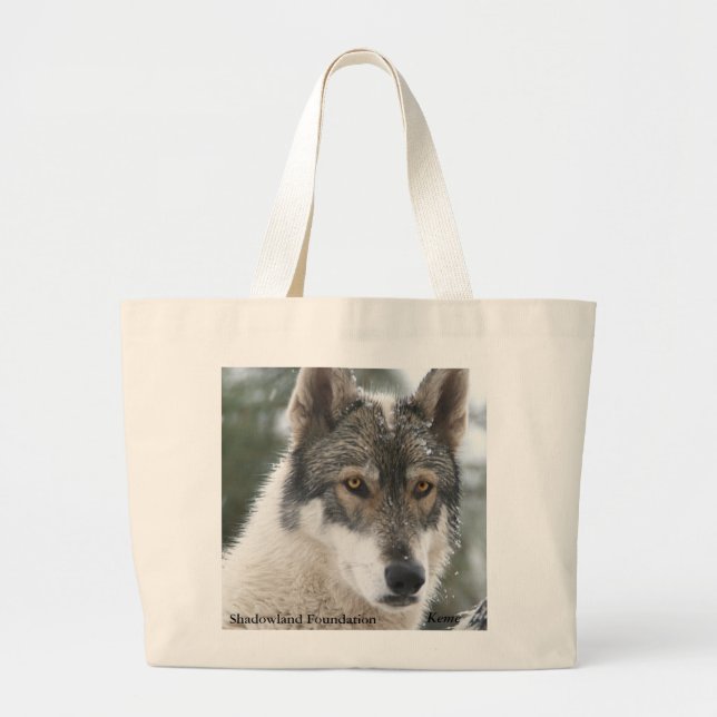 Bolsa Tote Grande Sacola do lobo (Frente)
