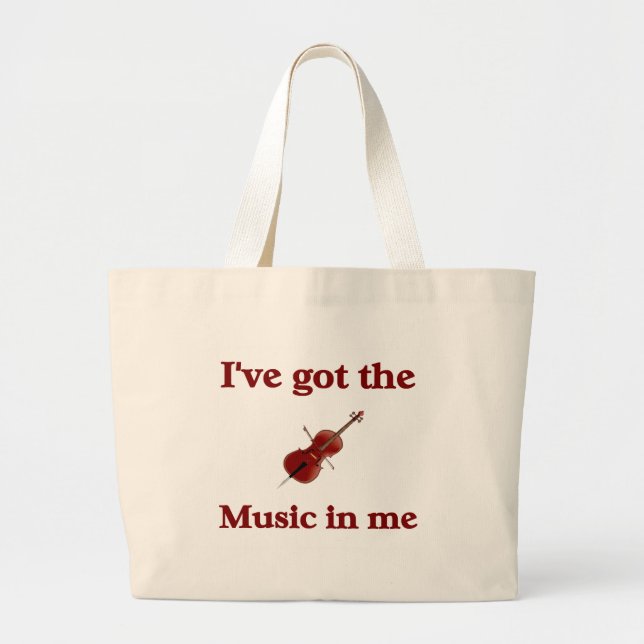 Bolsa Tote Grande Sacola do músico (Frente)