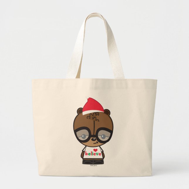 Bolsa Tote Grande Sacola do Natal (Frente)