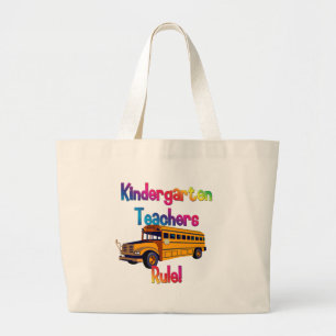 Bolsa Tote Grande Sacola do professor de jardim de infância