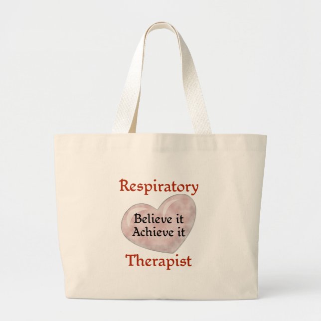 Bolsa Tote Grande Sacola do terapeuta respiratório (Frente)
