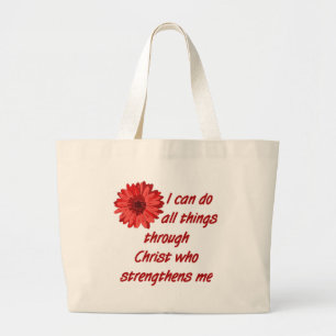 Bolsa Tote Grande Sacola do verso da bíblia