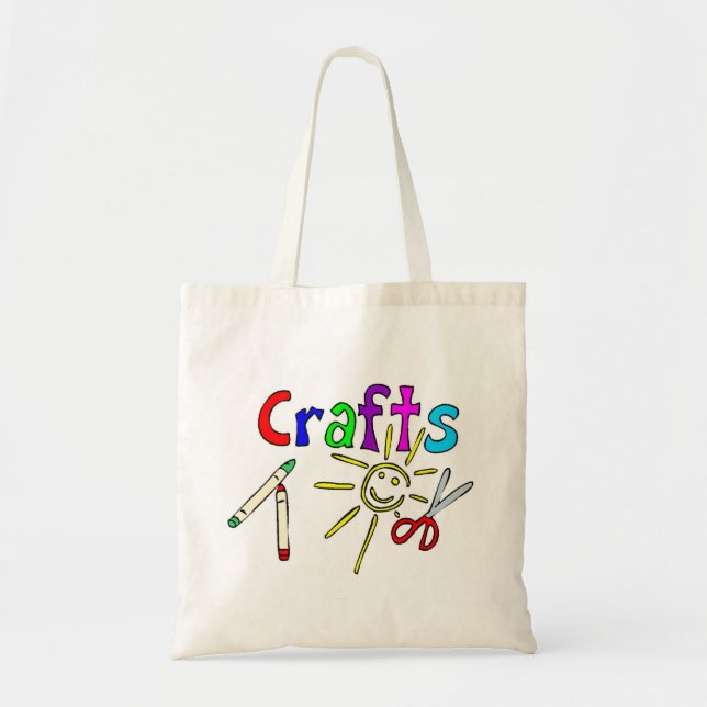 Bolsa Tote Grande Sacola dos artesanatos dos miúdos (Frente)