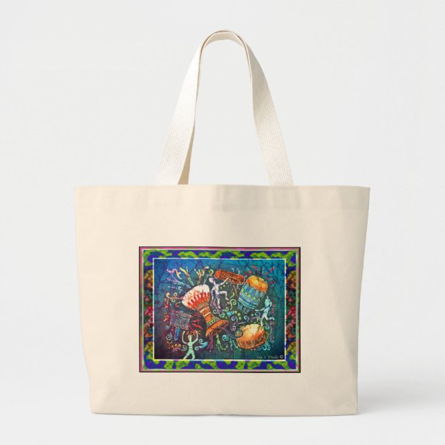 Bolsa Tote Grande Sacola dos CILINDROS (Frente)