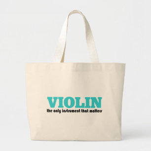 Bolsa Tote Grande Sacola engraçada do violino