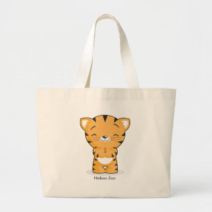 Bolsa Tote Grande Sacola feliz do gatinho