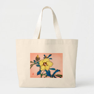 Bolsa Tote Grande Sacola JAPONESA da FLOR de HOKUSAI WOODBLOCK