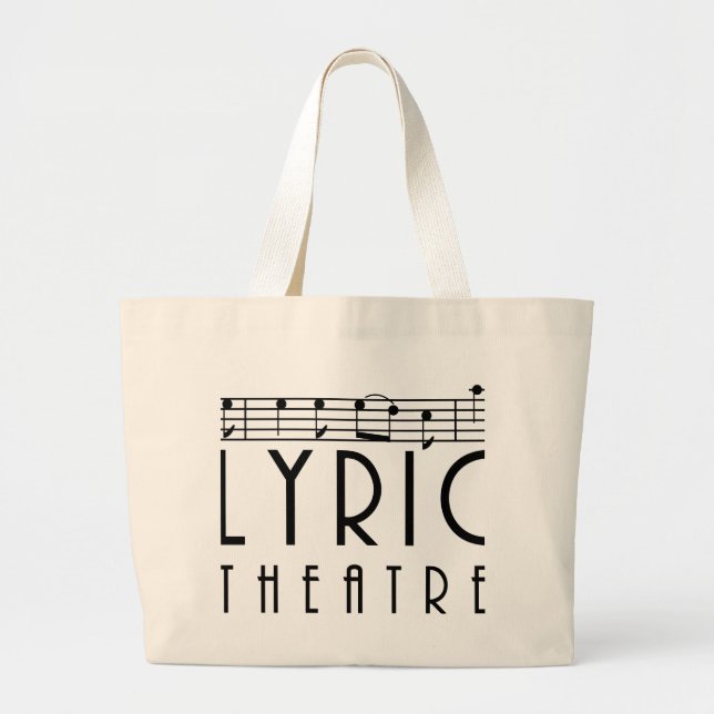Bolsa Tote Grande Sacola lírica do teatro (Frente)