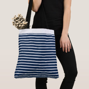Bolsa Tote Grande sacola listrada
