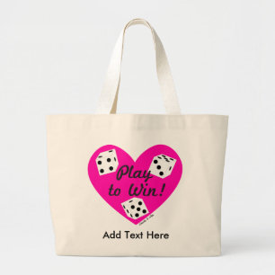 Bolsa Tote Grande Sacola perigoso do coração