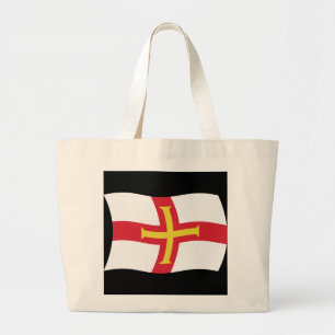 Bolsa Tote Grande Sacola Tote Bandeira de Guernsey
