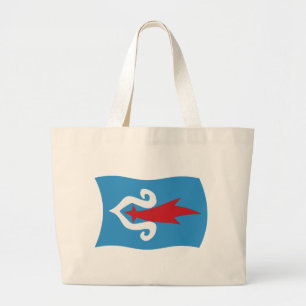 Bolsa Tote Grande Sacola Tote Bandeira do Povo Ainu