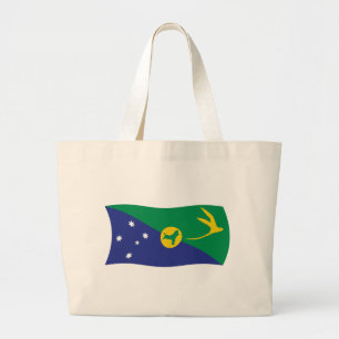 Bolsa Tote Grande Sacola Tote da Bandeira da Ilha Christmas