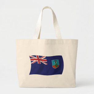 Bolsa Tote Grande Sacola Tote da Bandeira de Montserrat