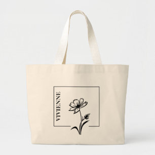Bolsa Tote Grande Sacola Tote Personalizada Daisy – Presente Inspira