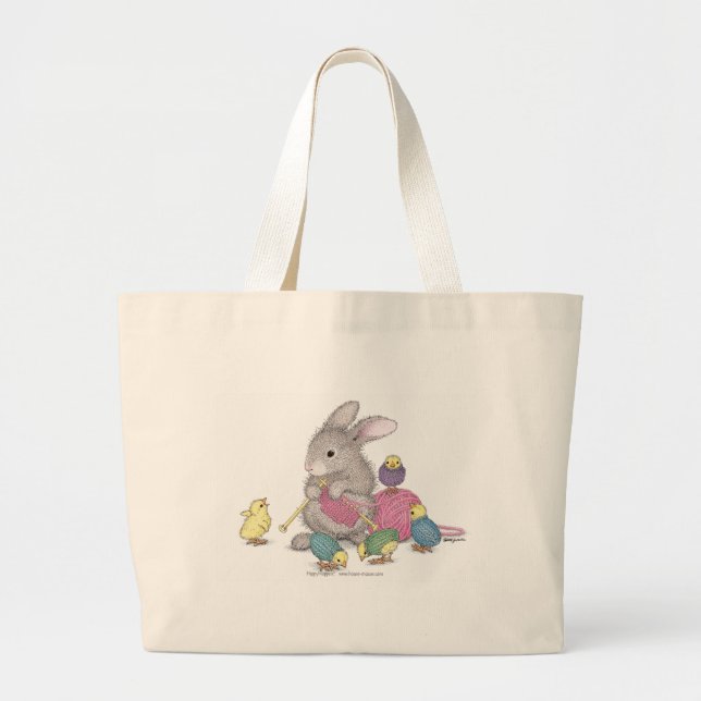 Bolsa Tote Grande Sacolas de HappyHoppers® (Frente)
