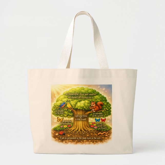 Bolsa Tote Grande Sacolas de mão (Frente)